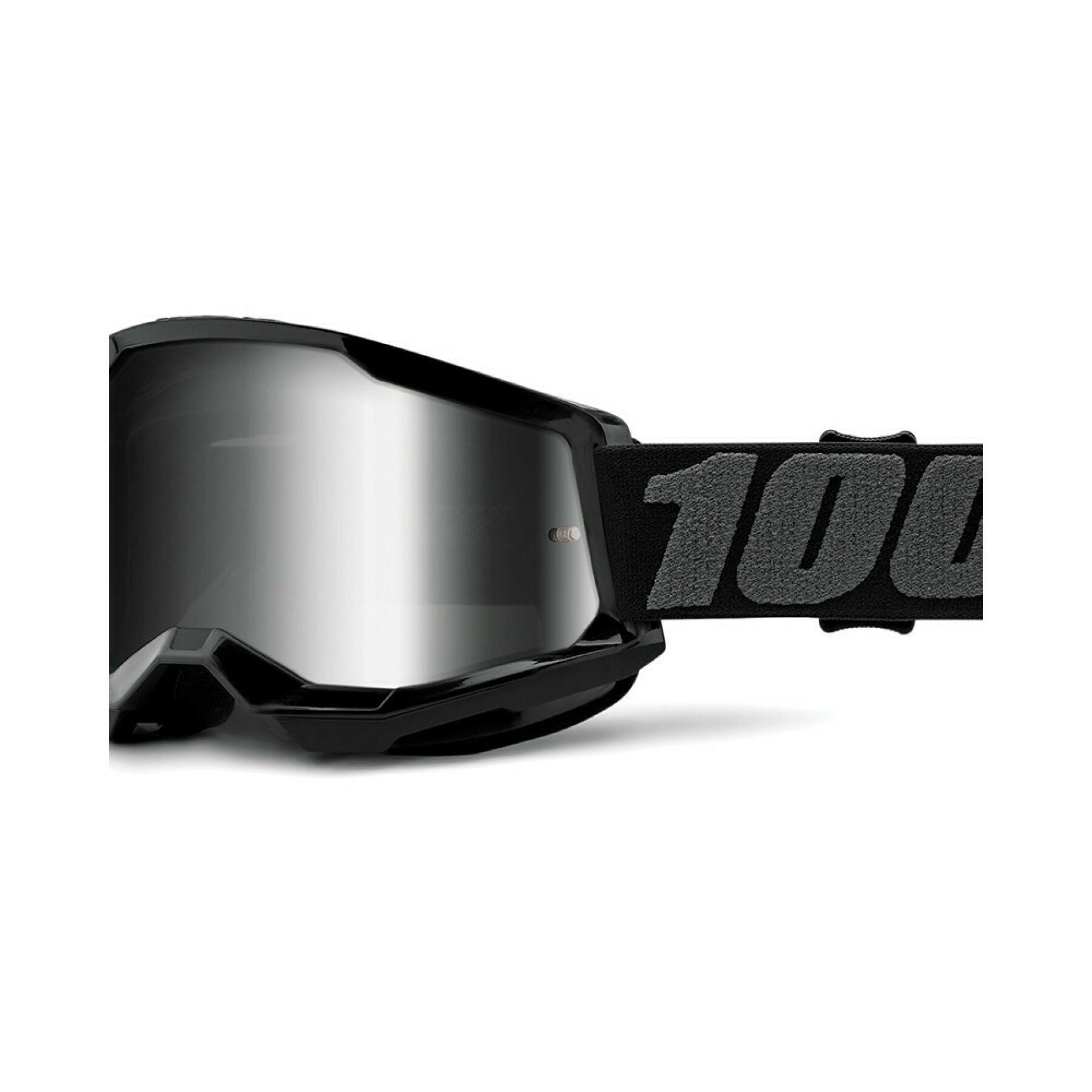 Masque moto cross écran iridium 100% Strata 2