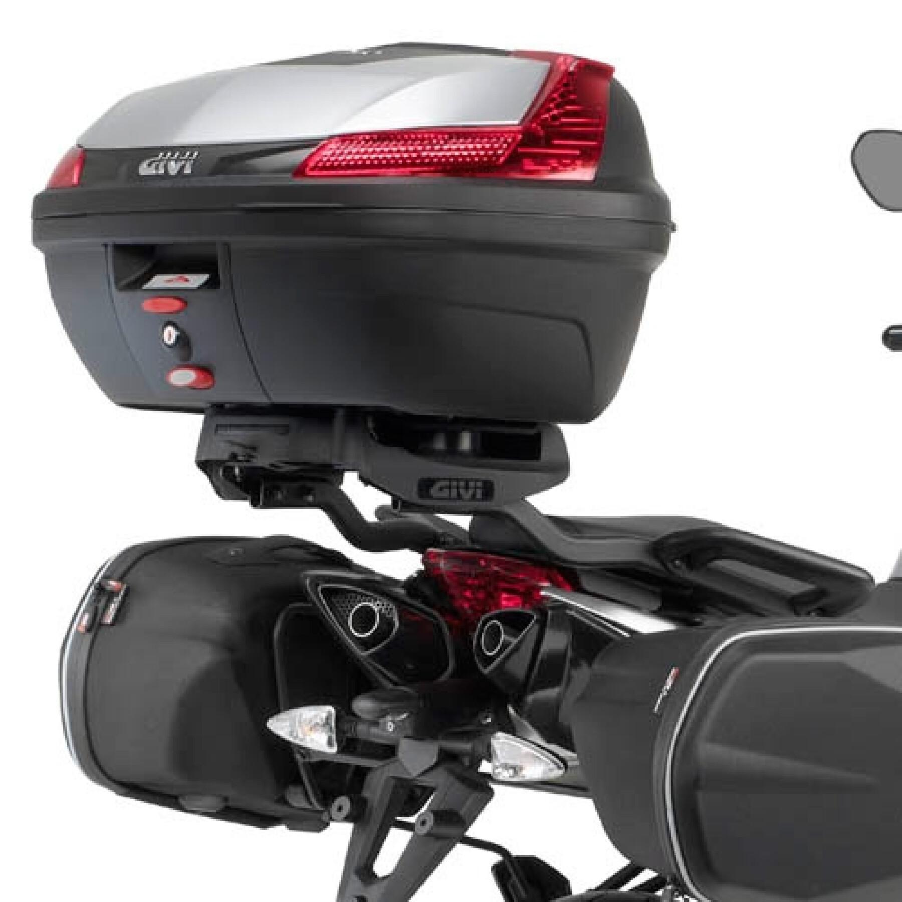 Support top case moto Givi Monokey ou Monolock Aprilia Shiver 750/ABS (10 à 16)