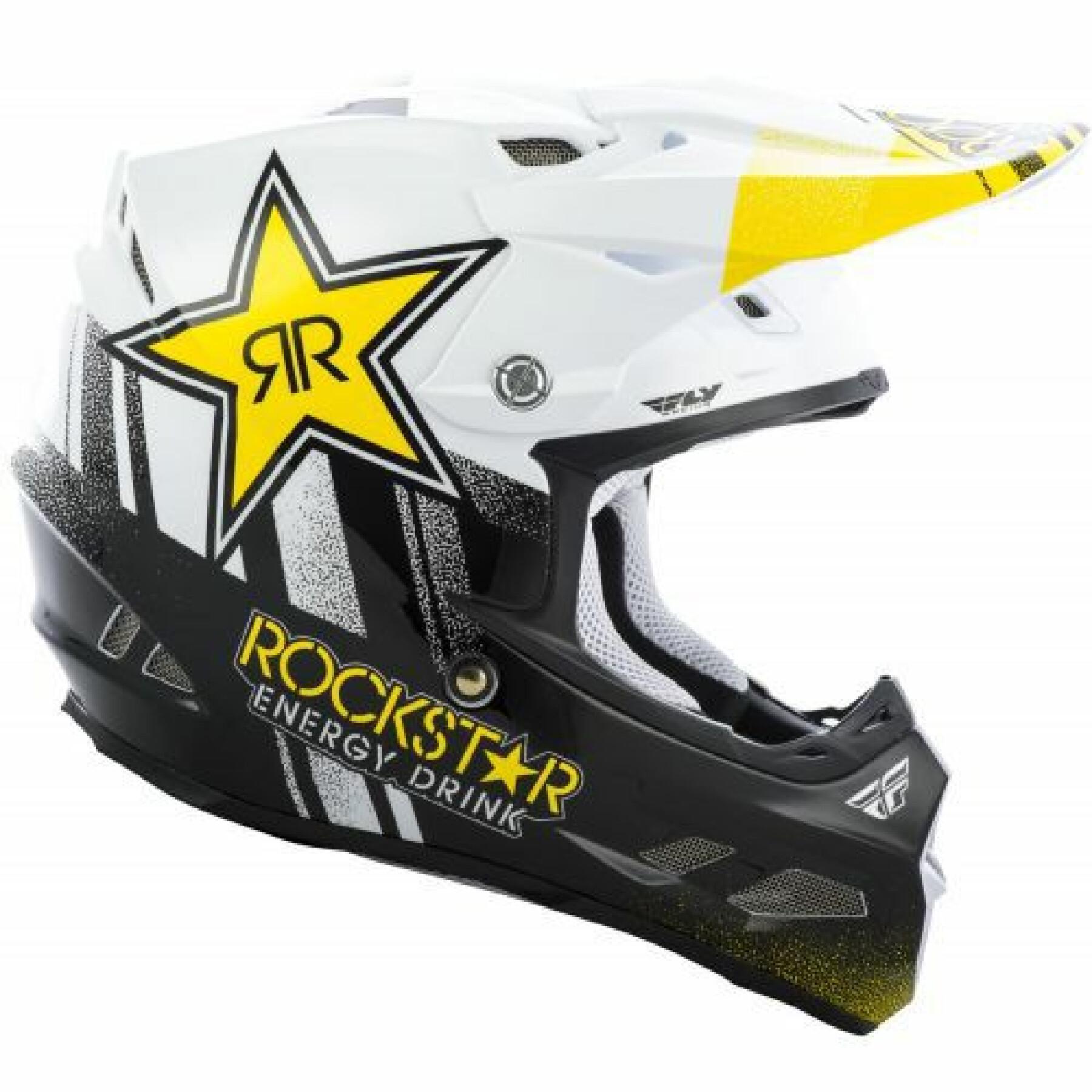 Casque moto cross Fly Racing F2 Rockstar 2020