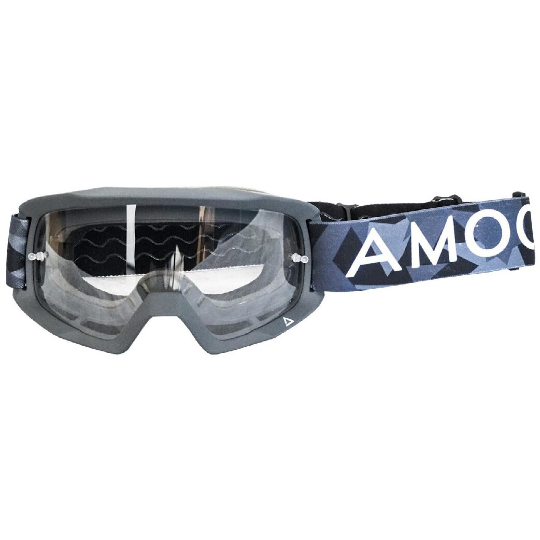 Lunettes moto cross avec verre transparent Amoq Fighter