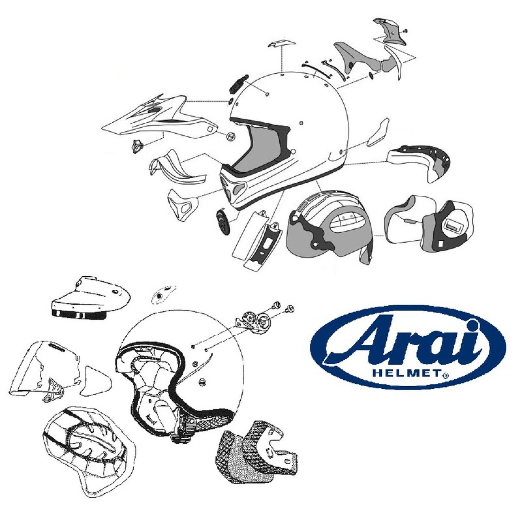 Ventilation arrière casque moto intégral Arai DUCT-2