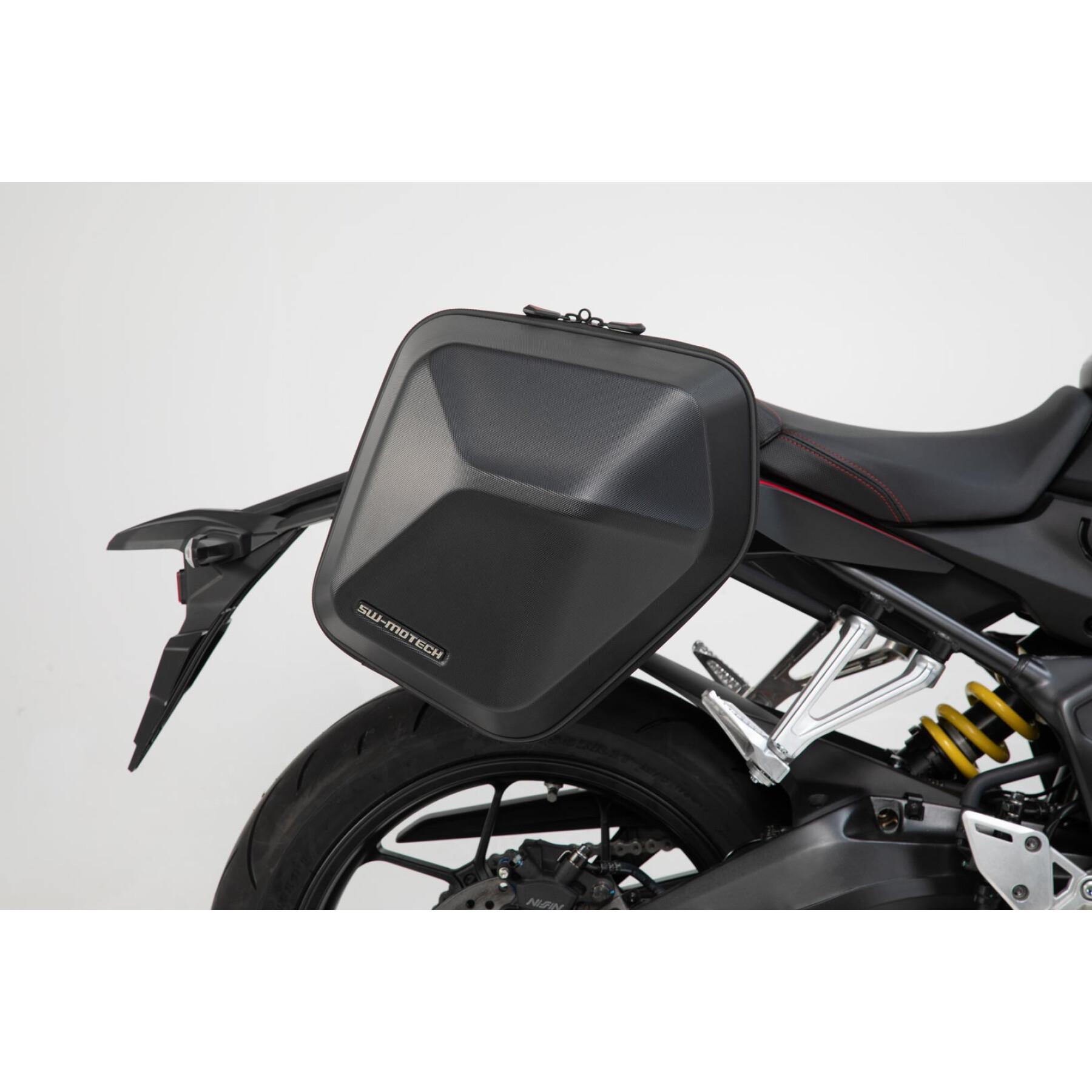 Kit de Valise latérale moto SW-Motech URBAN ABS 2x 16,5 l.Honda CBR650R / CB650R (18-).