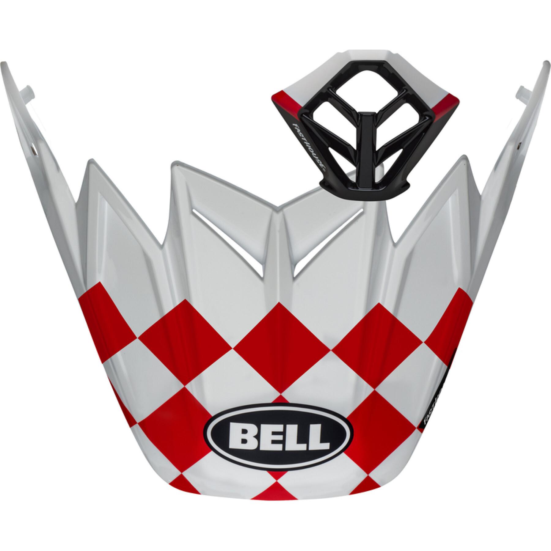 Visière casque de moto cross Bell Moto-9 - Fasthouse Checkers