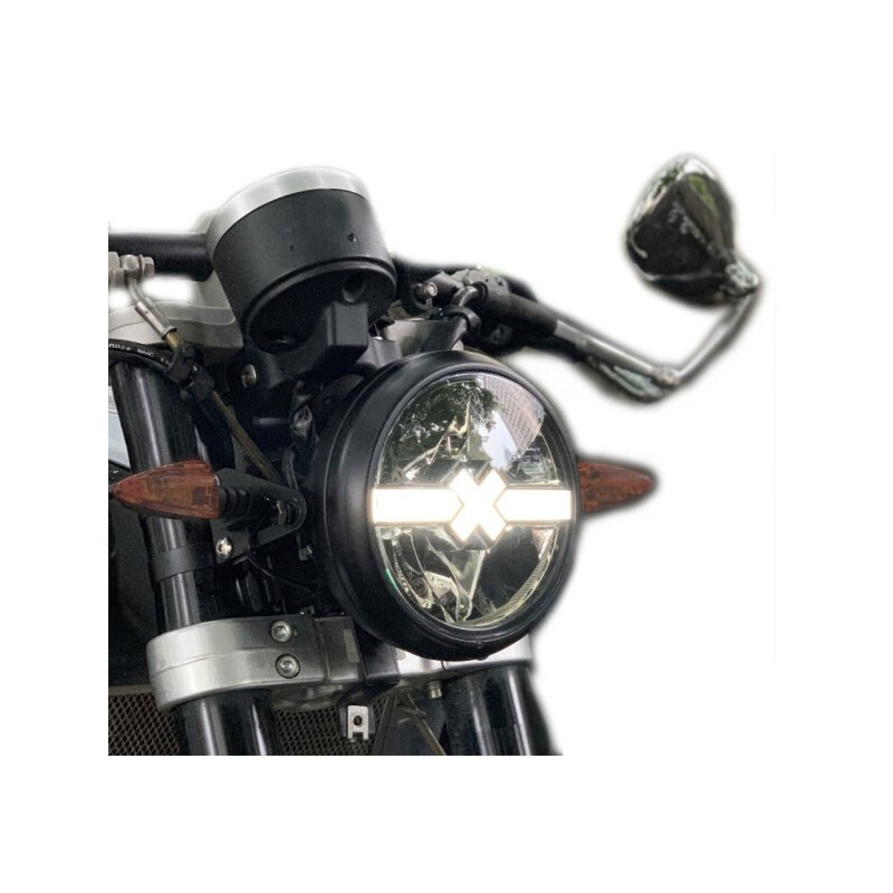 Phare LED moto Brazoline Custum