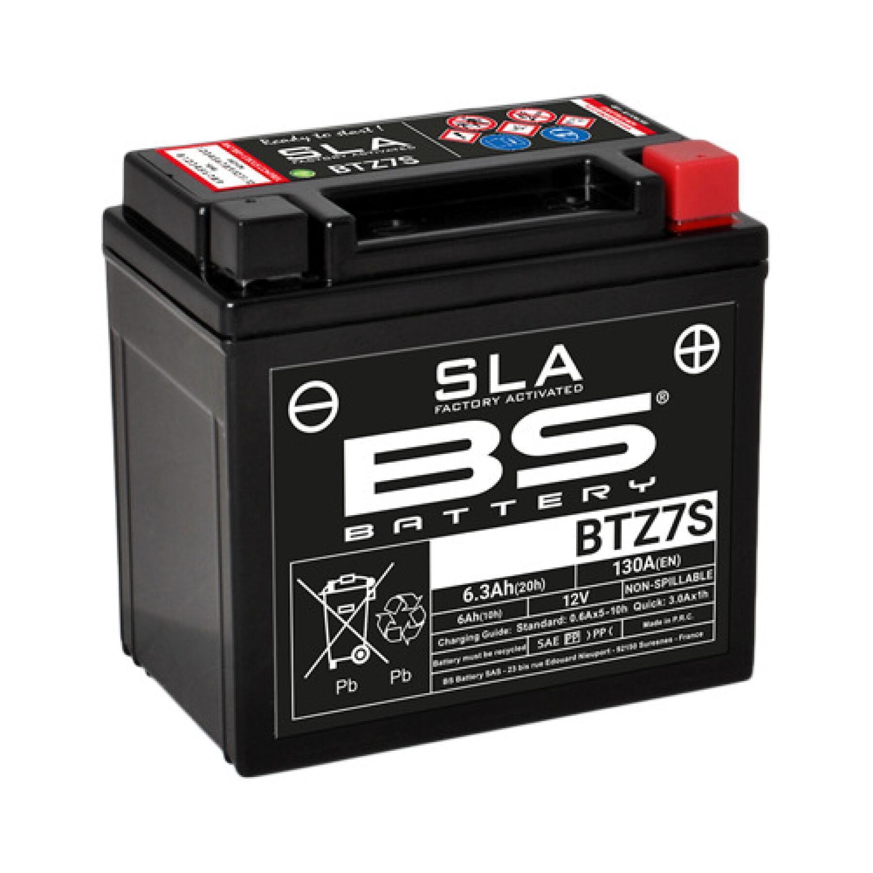 Batterie moto BS Battery SLA BTZ7S - C (10H-R) - C (20H-R)