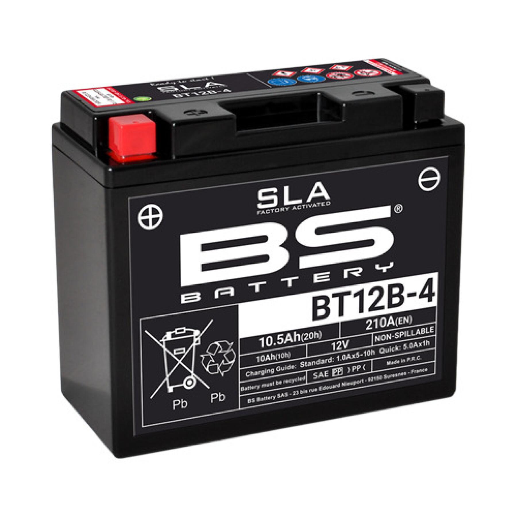 Batterie moto BS Battery SLA BT12B-4 - C (10H-R) - C (20H-R)