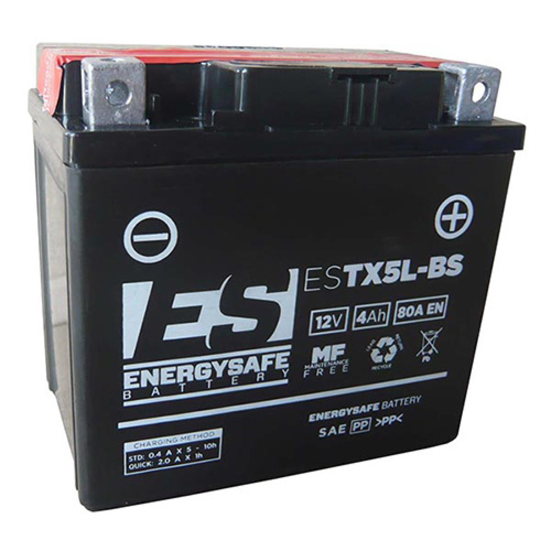 Batterie moto Energy Safe ESTX5L-BS 12V/4AH - Batteries - Pièces
