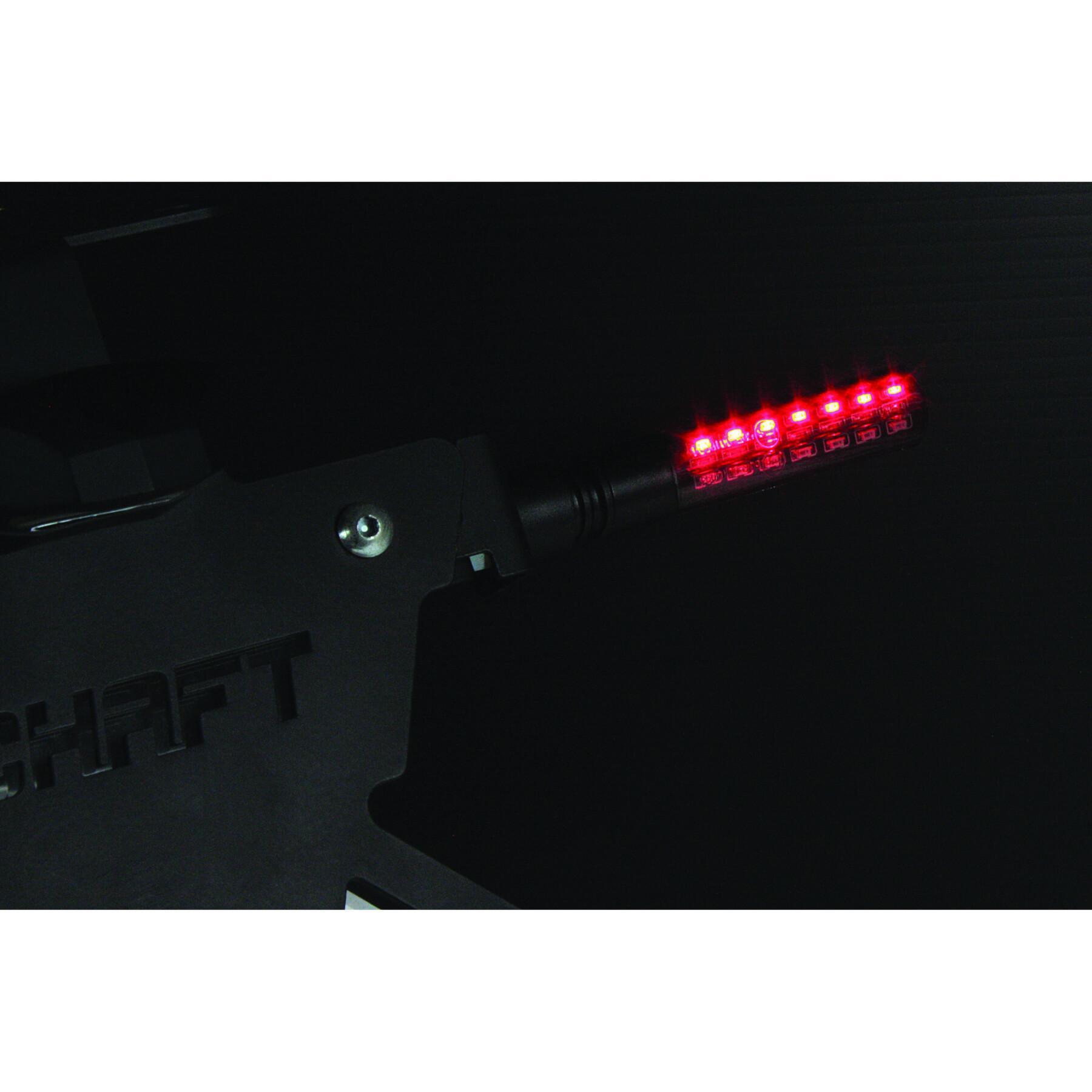 Clignotants LED moto séquentiel et stop Multi fonction Enigma homologués arrière Chaft