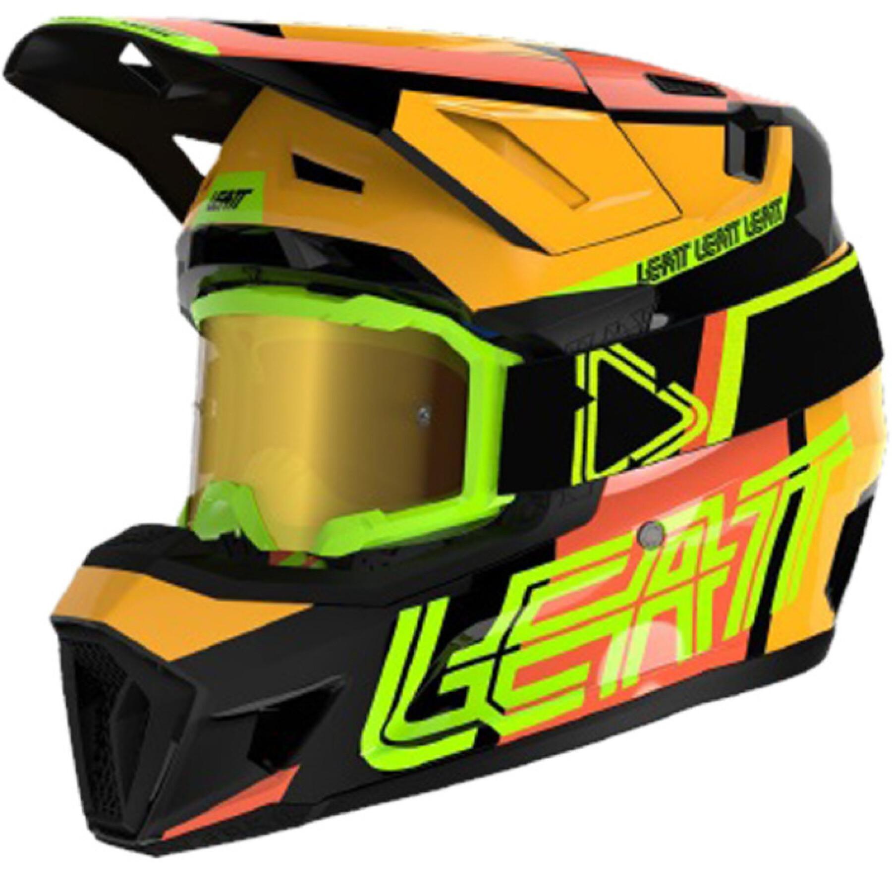 Kit casque moto cross Leatt 7.5 V24