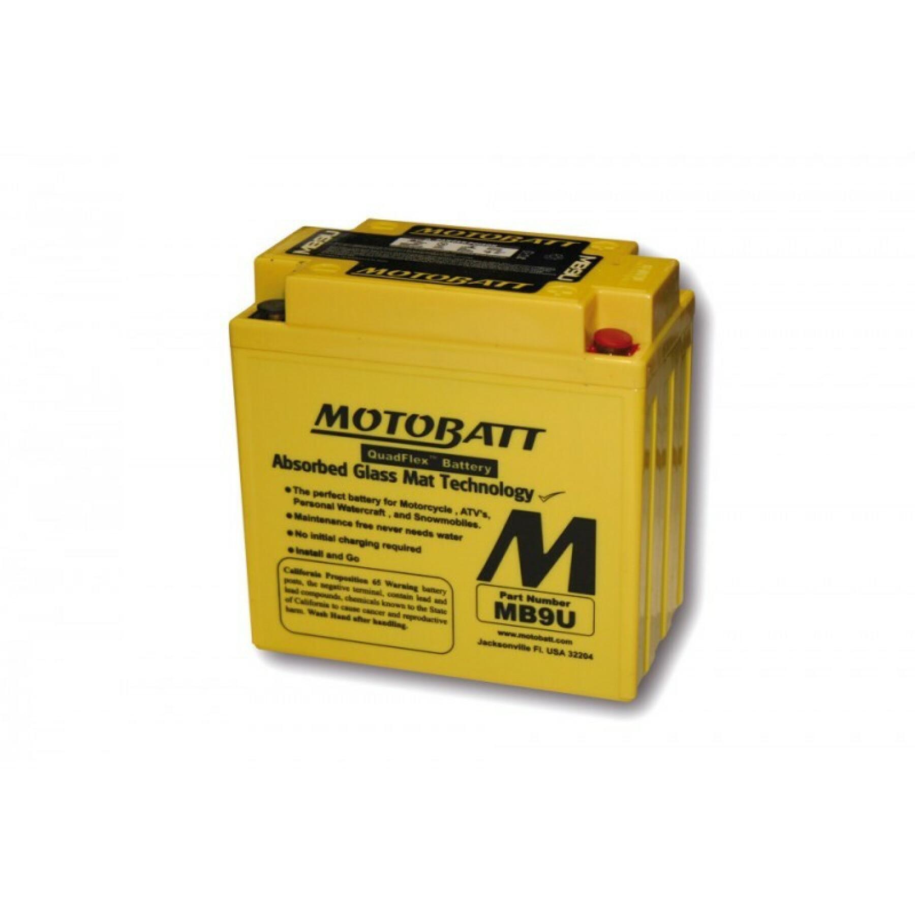 Batterie moto Motobatt MB9U (4 Poles)