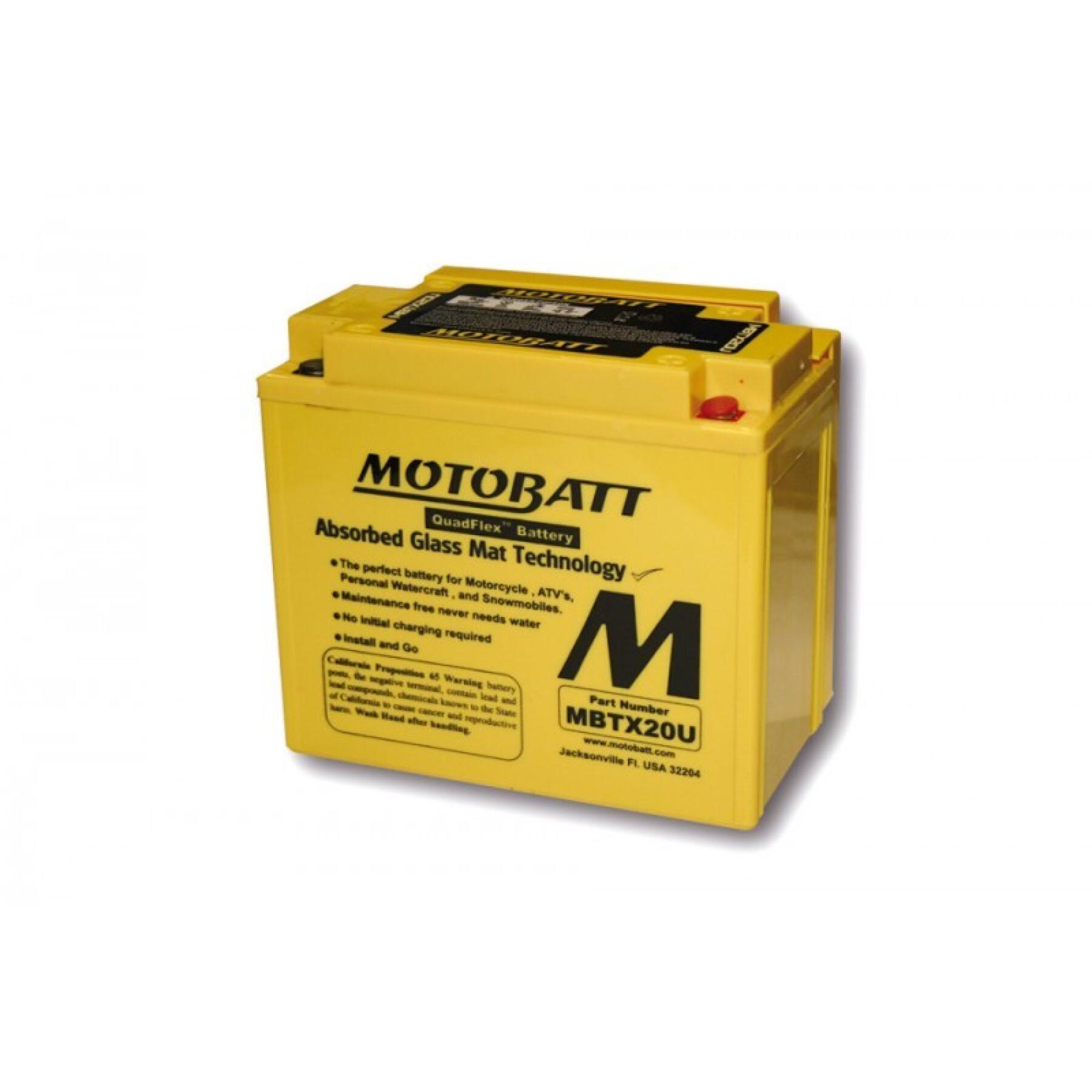 Batterie moto Motobatt MBTX20U (4 poles)