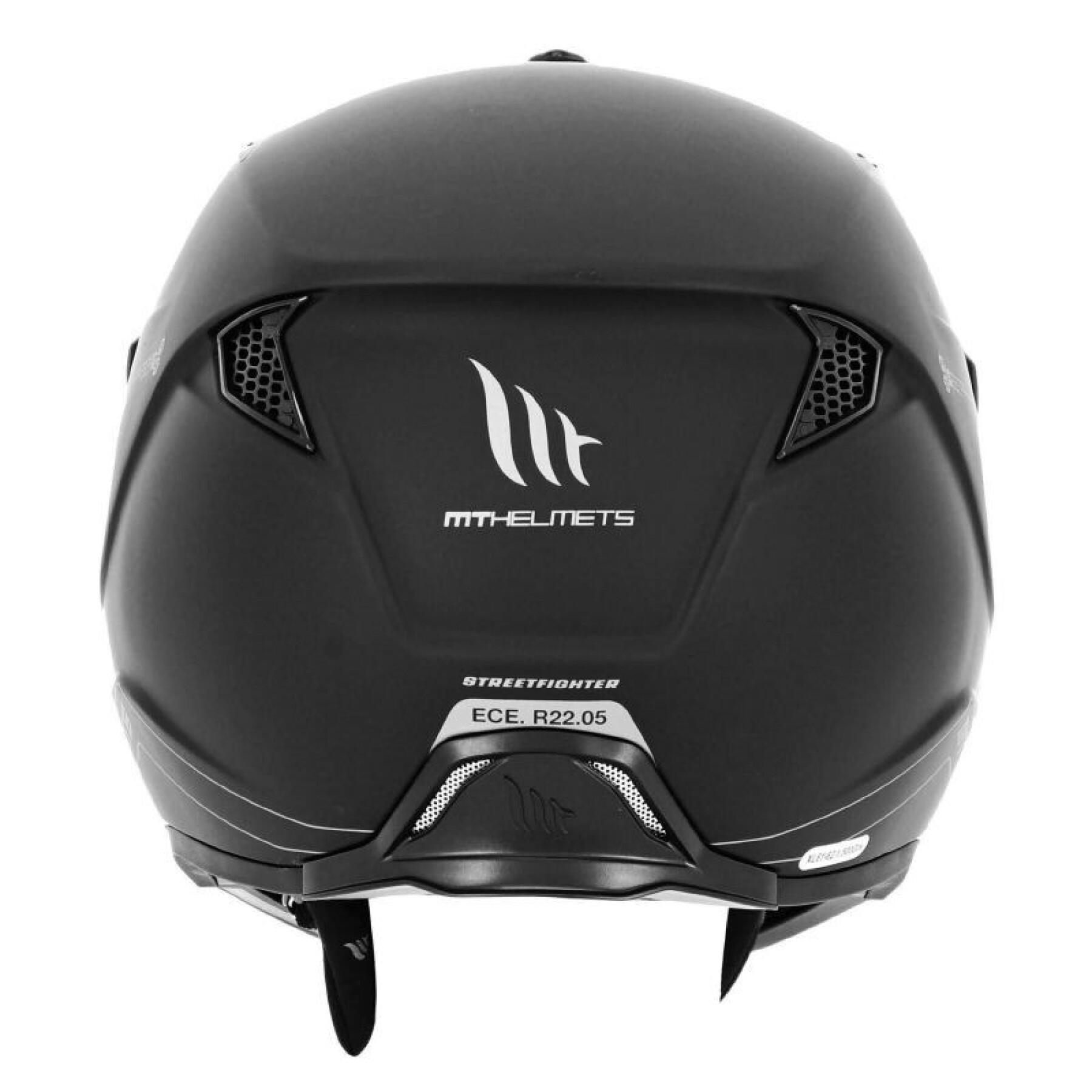 Casque intégral simple ecran transformable avec mentonniere amovible MT Helmets Trial Streetfighter SV