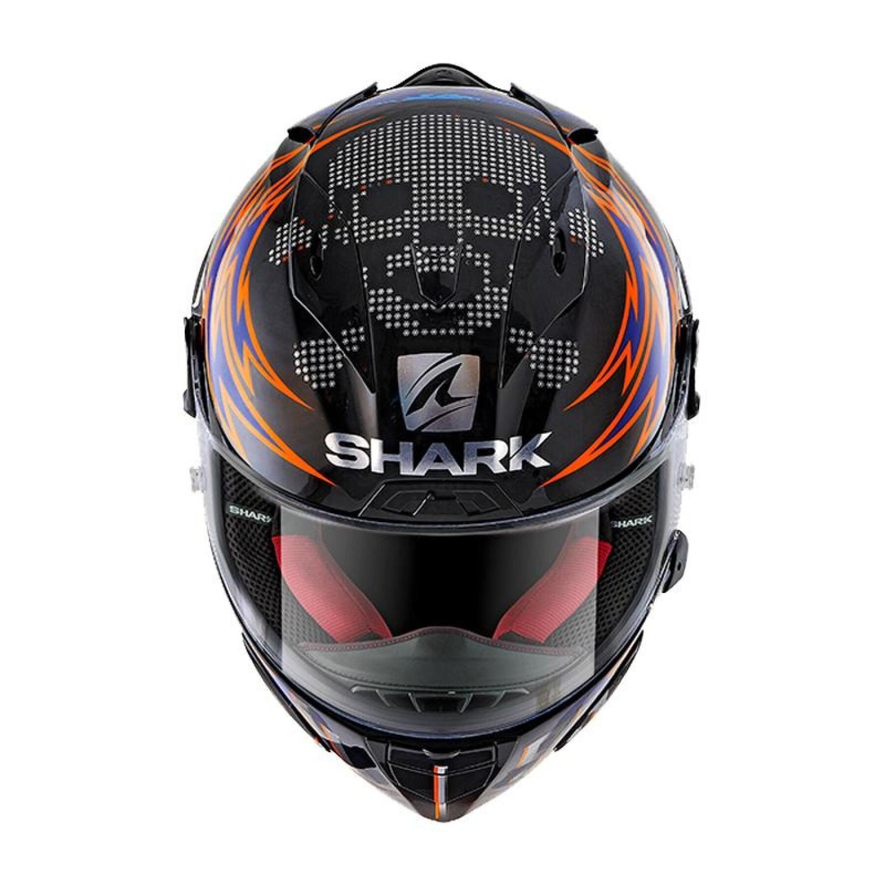 Casque moto intégral Shark race-r pro lorenzo catalunya GP 2019 GP