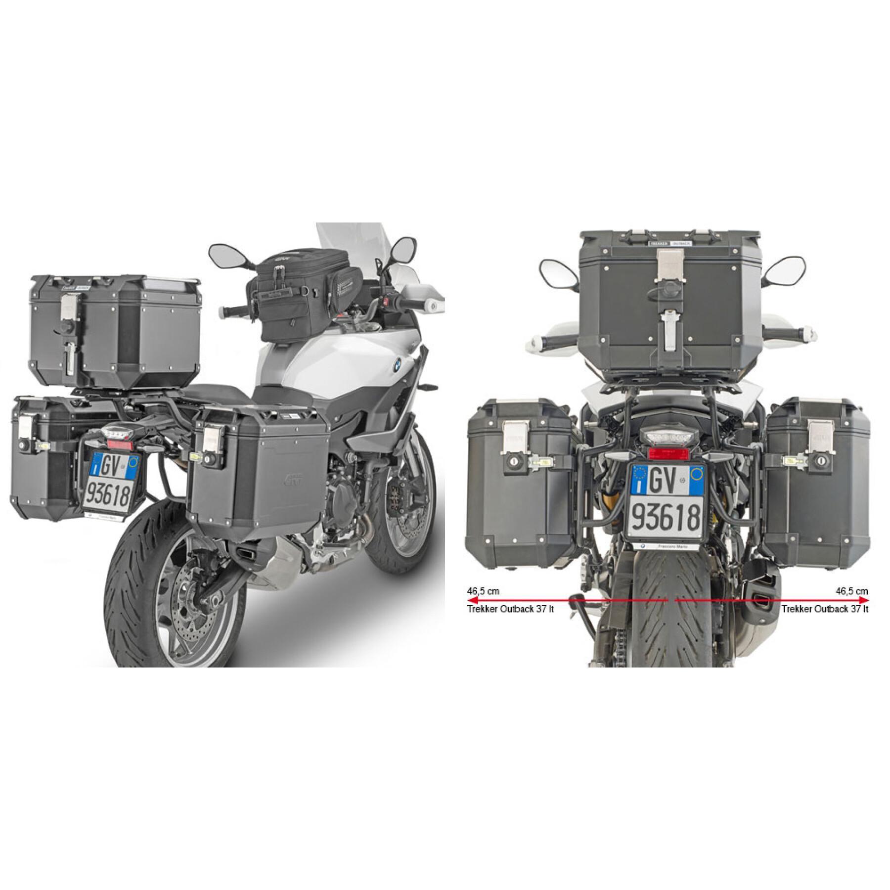 Support valises latérales moto Spécifique Givi Pl One Monokeycam-Side Bmw F 900 Xr (20)