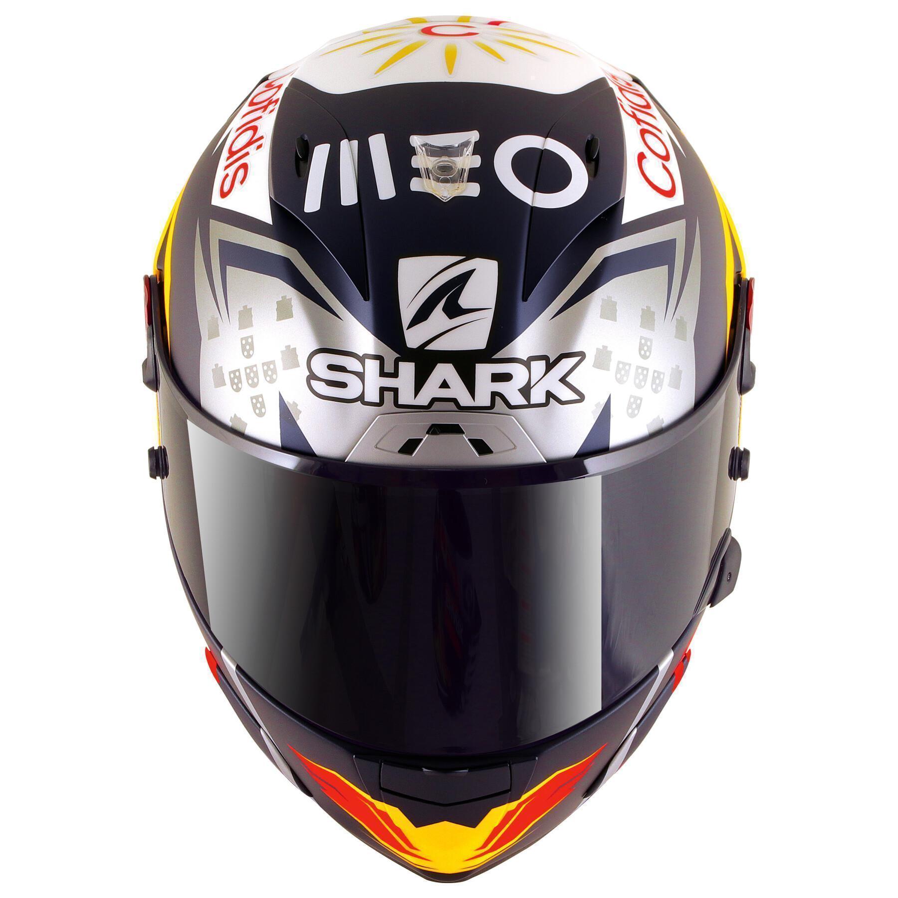 Casque moto intégral Shark race-r pro GP oliveira signature