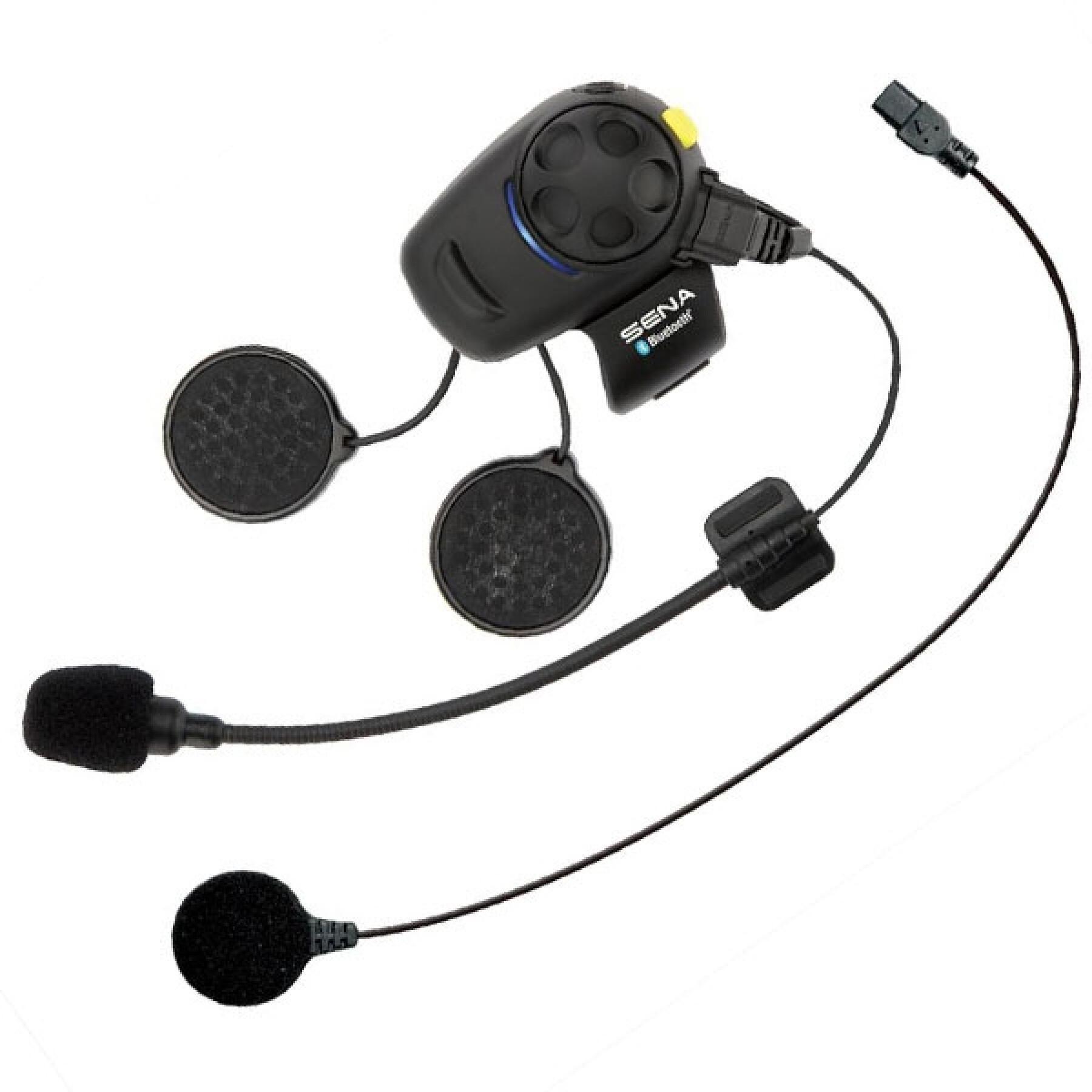 sena SMH5 kit téléphone bluetooth MP3 GPS intercom pour 2 casque moto  scooter jet intégral modulable