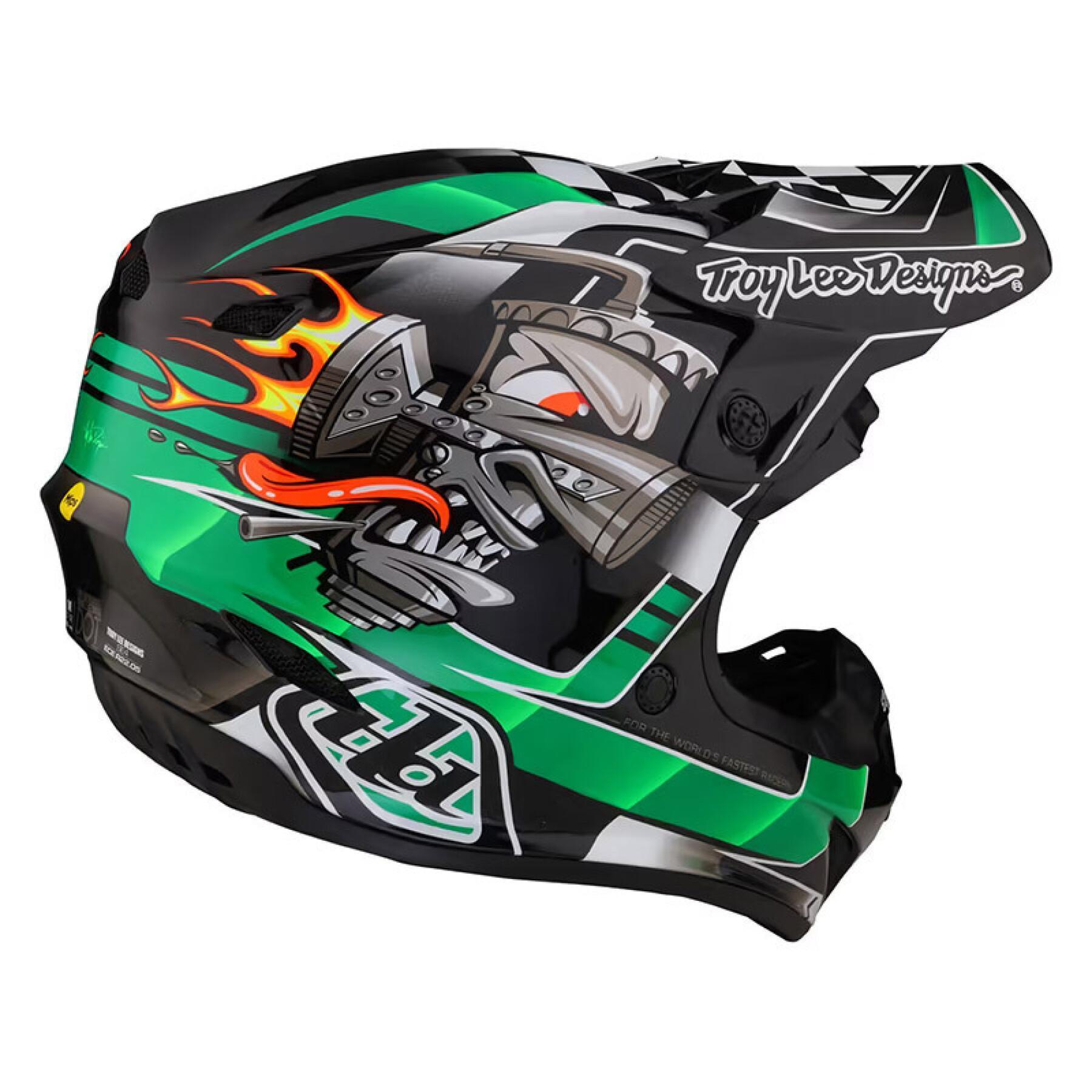 Casque Troy Lee Designs SE4 Polyacrylite W/MIPS Carb