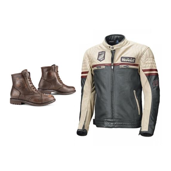 Pack moto Leather look