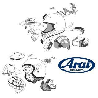 Ventilation latérale casque moto Arai MX-V Metal Offroad