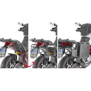 Support valises latérales moto Rapide Givi Pl One Fit Givi Monokey Cam-Side Ducati Multistrada 950 S (19 À 20)