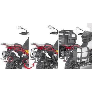 Support valises latérales moto Rapide Givi Pl One Fit Givi Monokey Moto Guzzi V85 Tt (19 À 21)