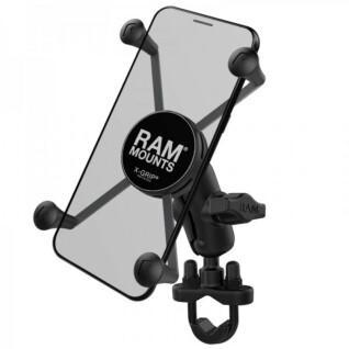 Pack complet de support de smartphones bras court fixation en U sur guidon RAM Mounts X-Grip®