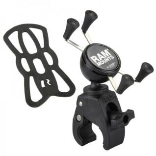 Support smartphone moto RAM Mounts X-Grip® fixation Snap-Link™ Tough-Claw™