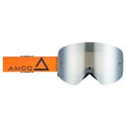Lunettes moto cross avec verre miroir argenté Amoq Vision Magnetic