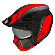 Casque moto cross simple ecran transformable avec mentonniere amovible MT Helmets Streetfighter Sv Twin C5 (Ece 22.06)
